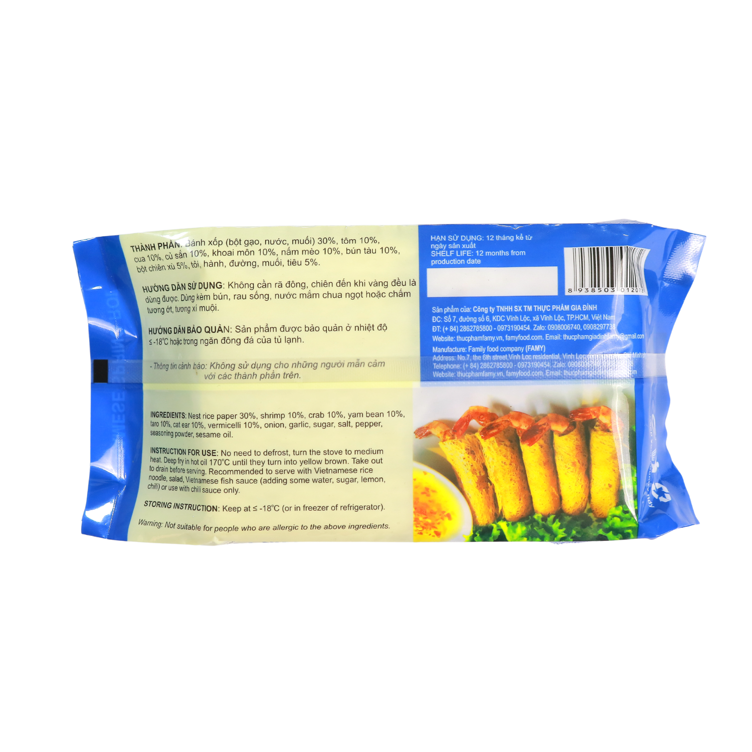 Chả giò rế con tôm